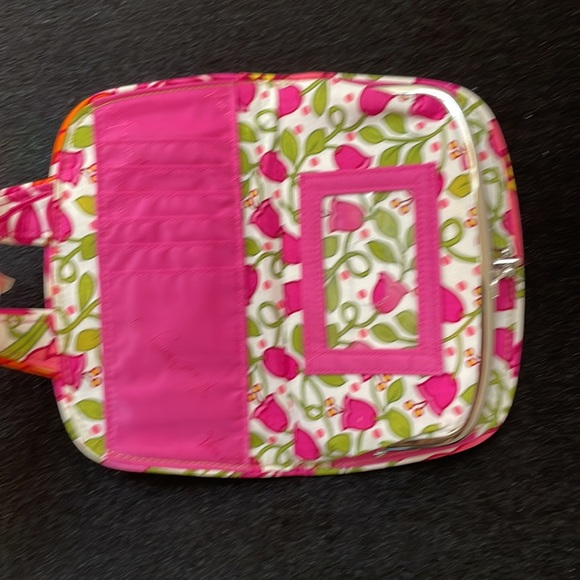 Pink Vera Bradley Multipocket Wristlet Wallet